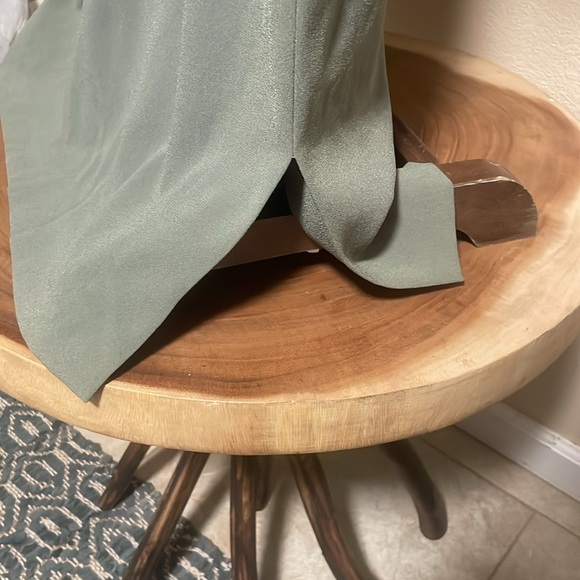 MM Lafleur sage green midi dress with side slits - Picture 6 of 6